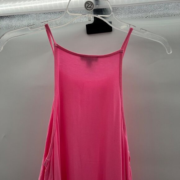 Express Women's Sleeveless Ruffle Top Hot Pink Size Small - Picture 6 of 9